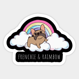 french bulldog raimbow for frenchie lover Sticker